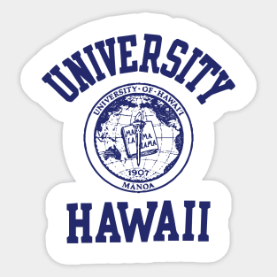80's Vintage university Hawaii apparel Sticker